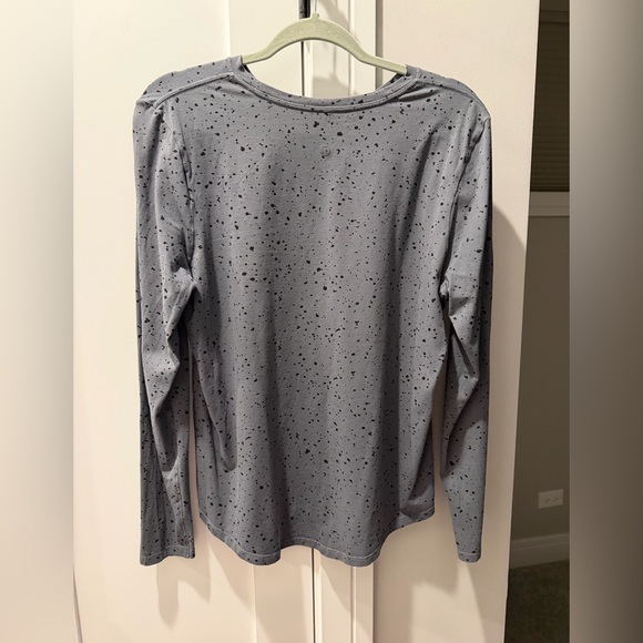 Lululemon Love Long Sleeve Shirt *Splatter Revitalize Splatter Anchor Black - Picture 3 of 9
